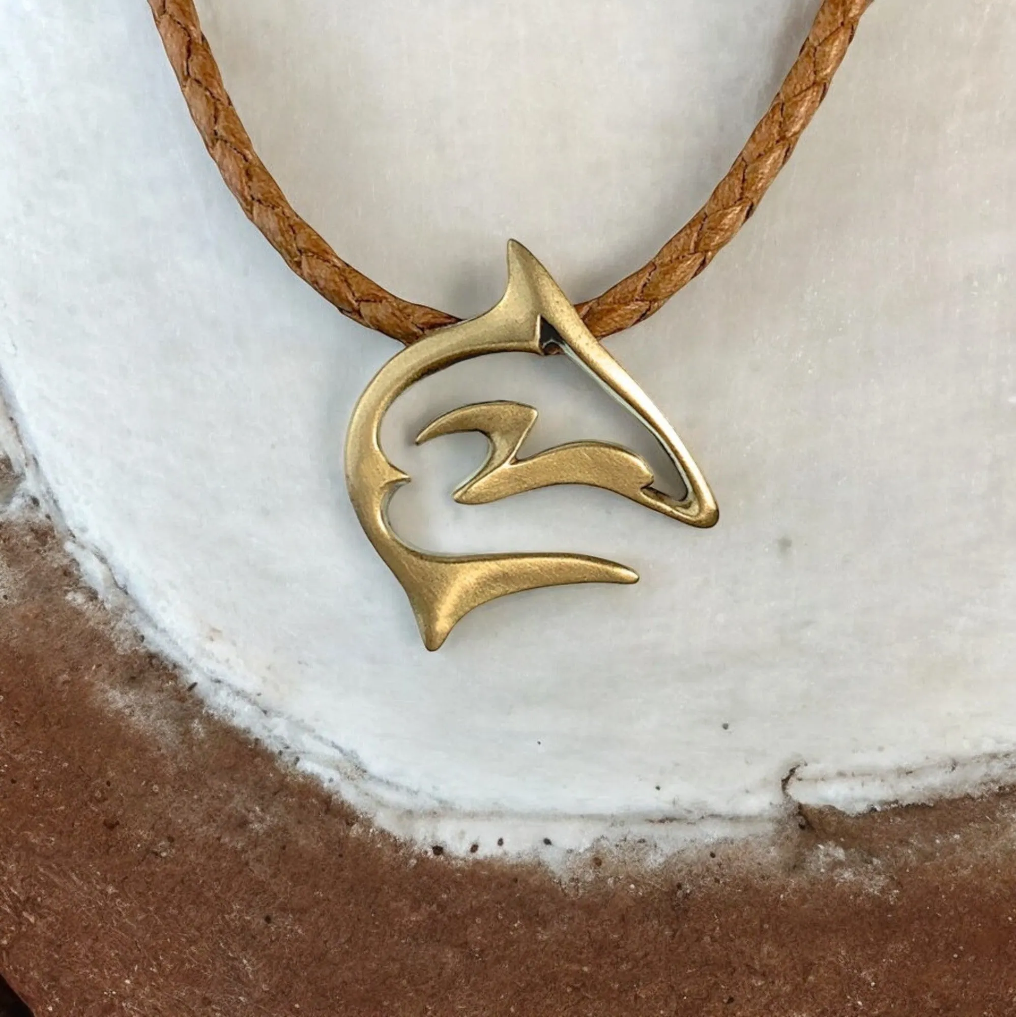 Shark Necklace for Men and Women- Bronze Shark Pendant for Men, Shark Jewelry for Women, Gifts for Shark Lovers, Sea Life Jewelry, Scuba Diving Gifts