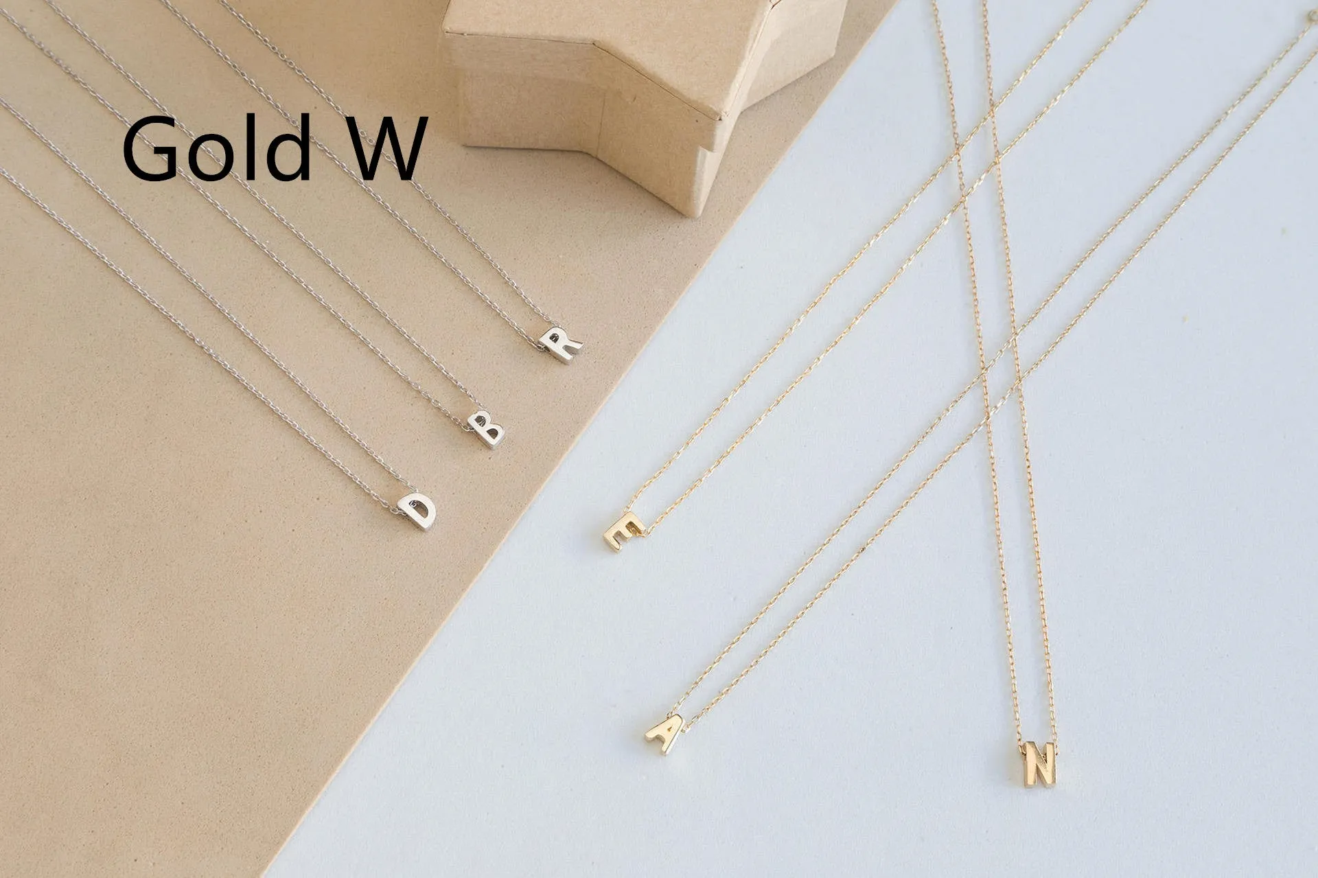 Simple Letter Chain 26 Letter Necklace