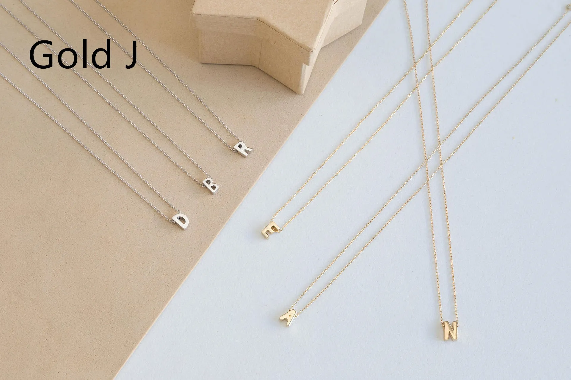 Simple Letter Chain 26 Letter Necklace