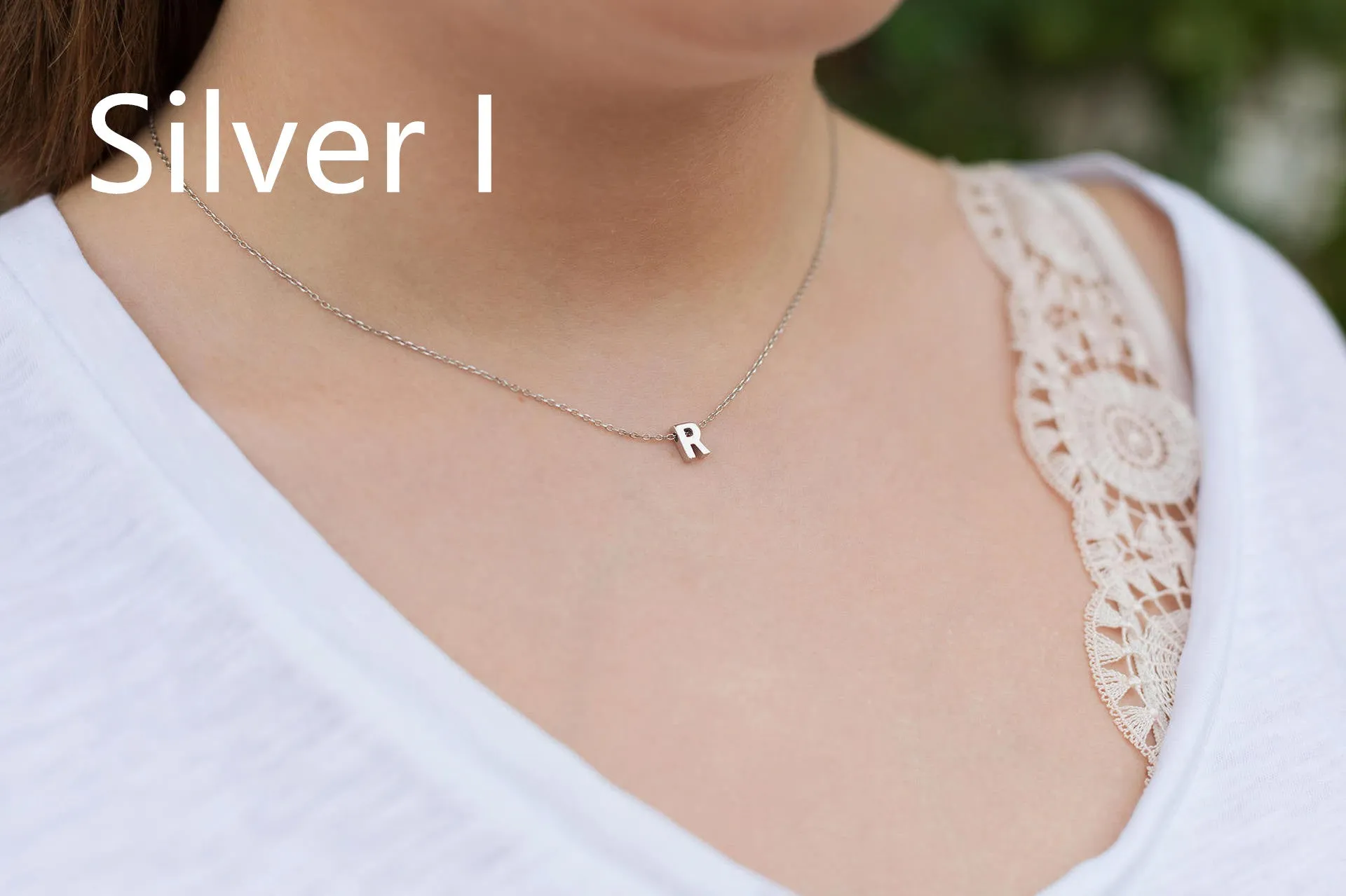 Simple Letter Chain 26 Letter Necklace