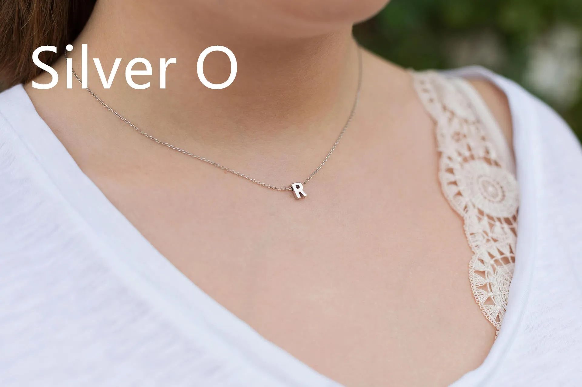 Simple Letter Chain 26 Letter Necklace