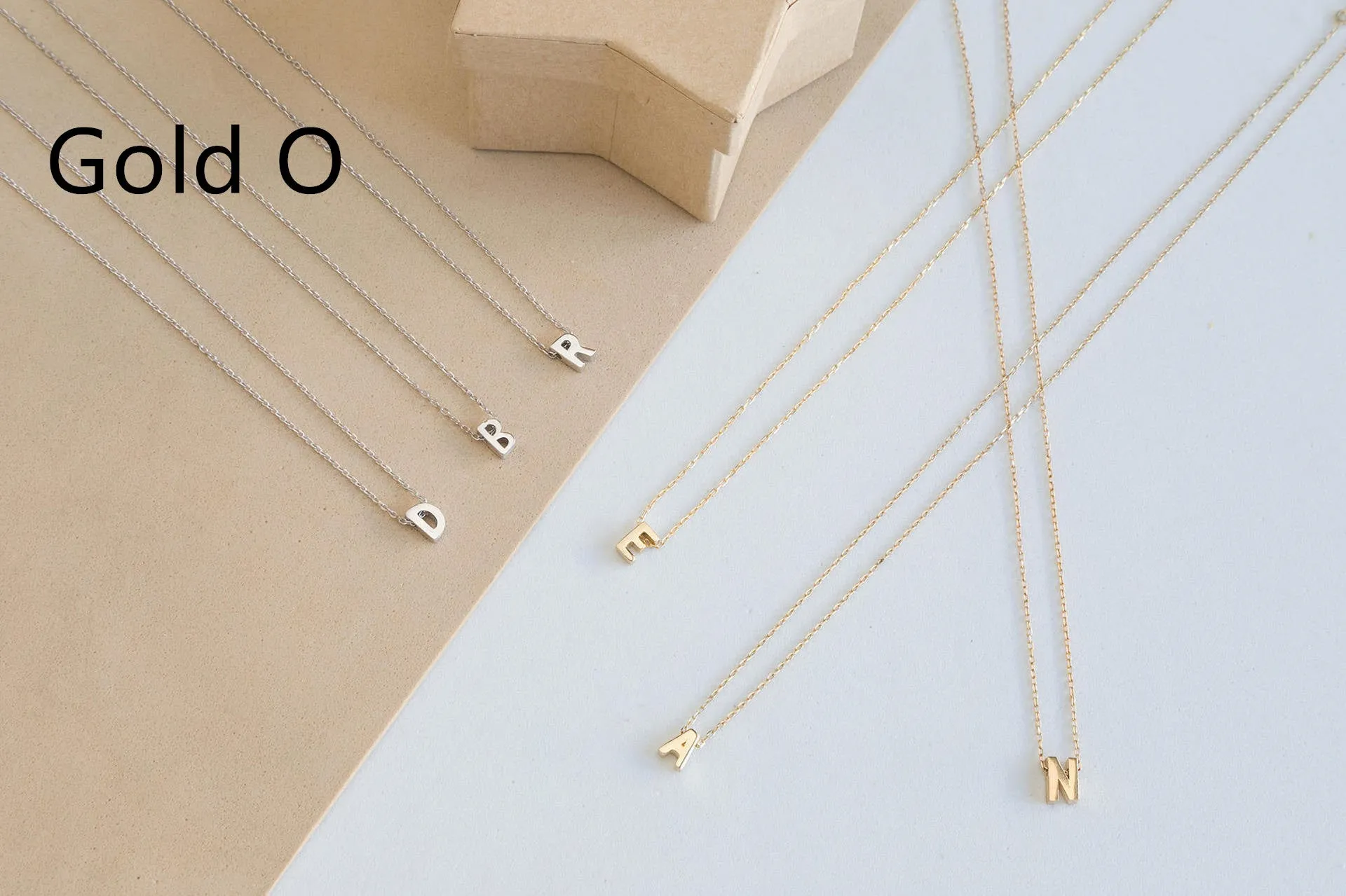 Simple Letter Chain 26 Letter Necklace