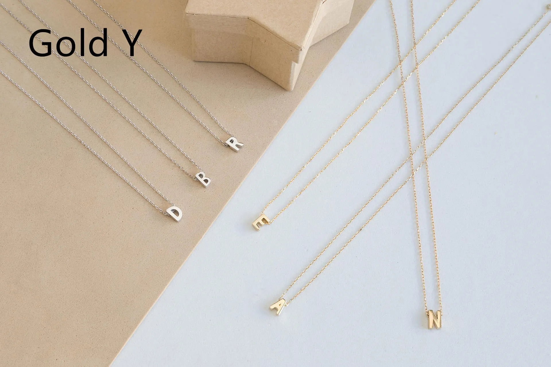 Simple Letter Chain 26 Letter Necklace