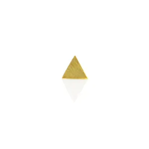 Single Triangle Gold Sterling Silver Studs