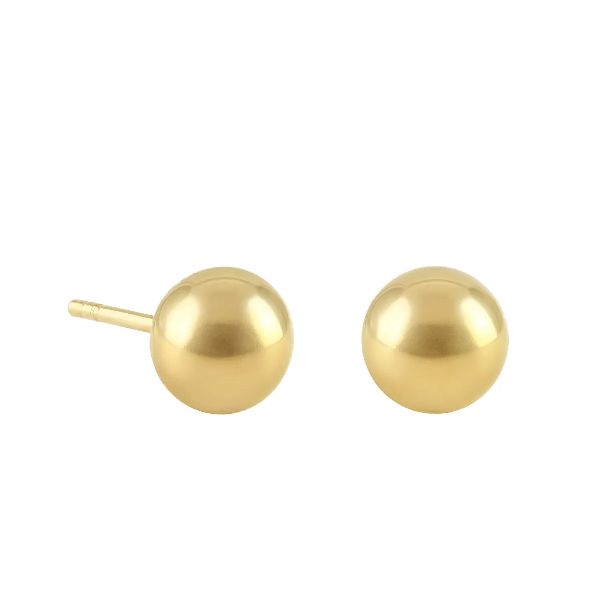 Soleil Collection 6mm Ball Stud Earrings | 9K Yellow Gold