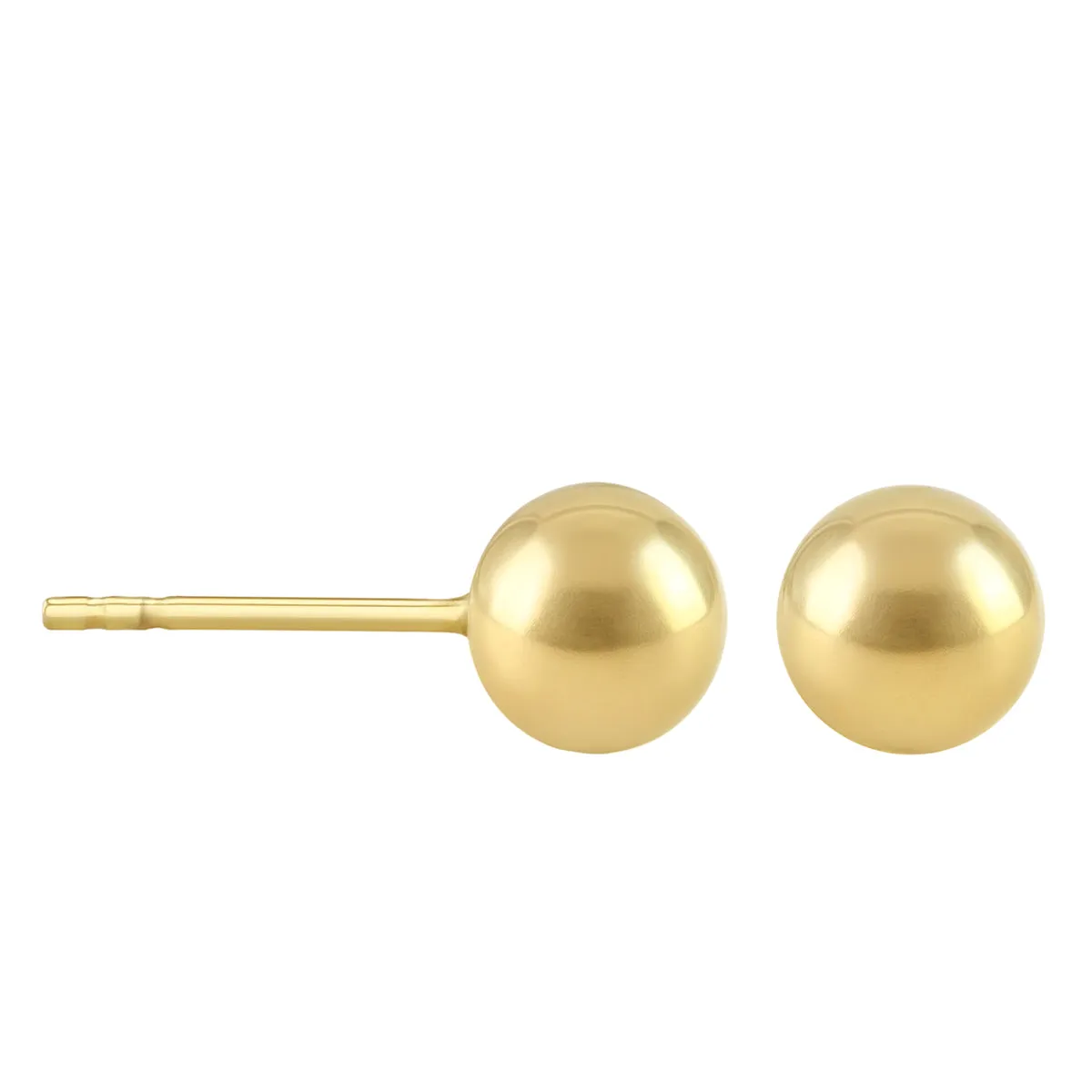 Soleil Collection 6mm Ball Stud Earrings | 9K Yellow Gold