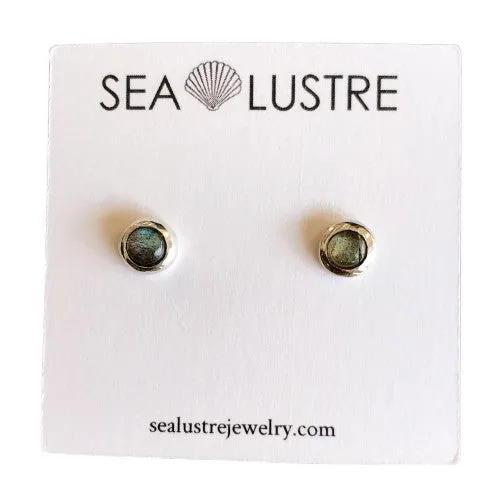 Sterling Gemstone Stud Earrings