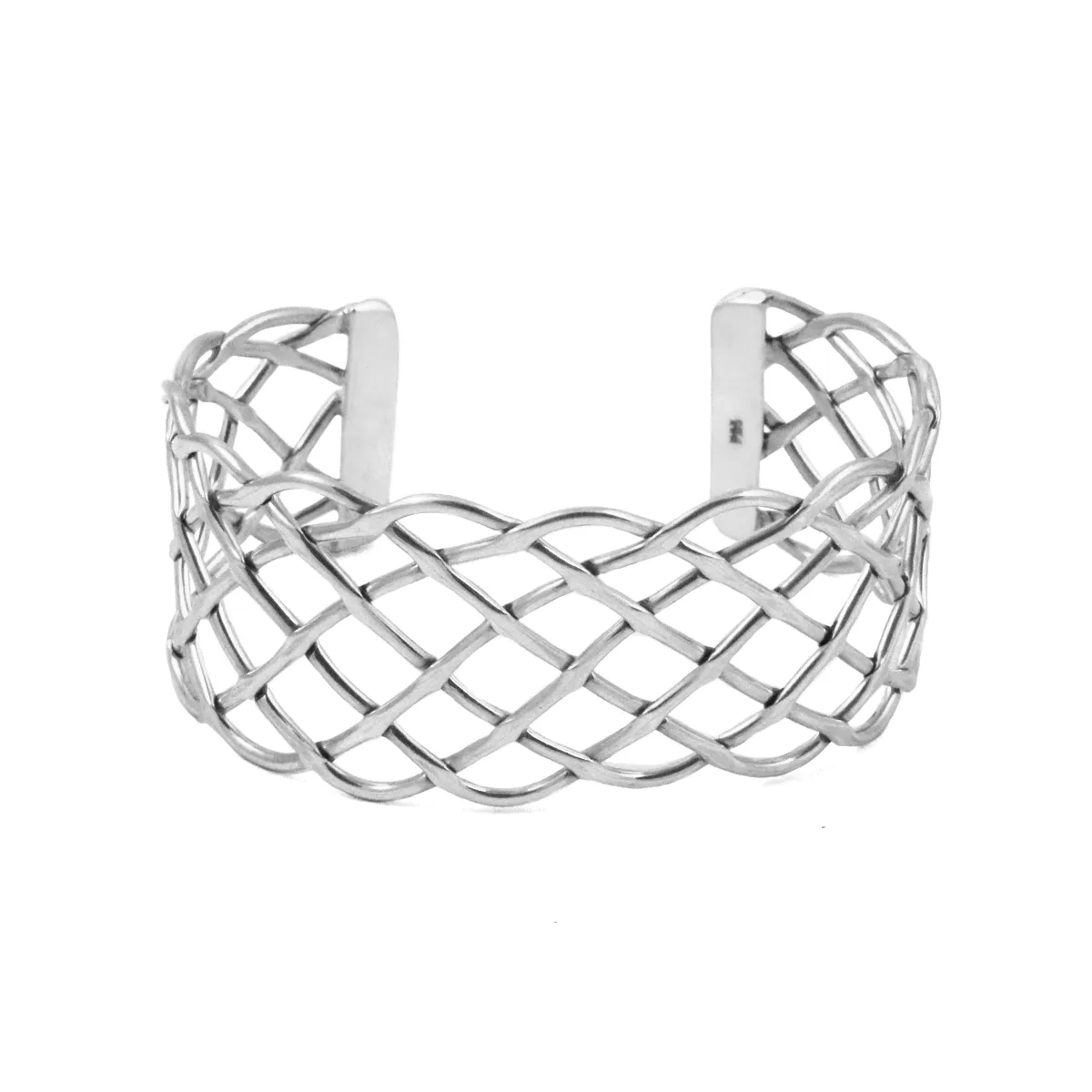 Sterling Silver Entrelazo Cuff Bracelet