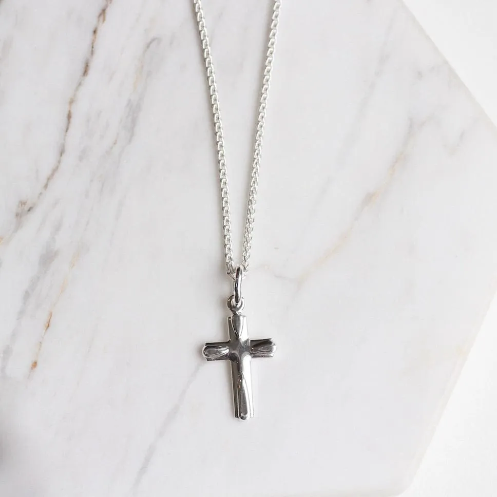 Sterling Silver Small Cross Necklace