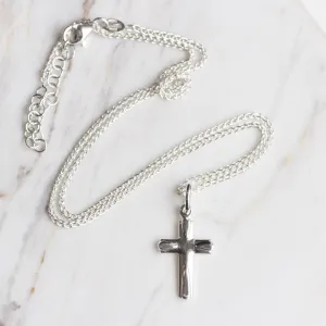 Sterling Silver Small Cross Necklace