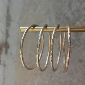 Stippling Brass Bangles- Set of 4