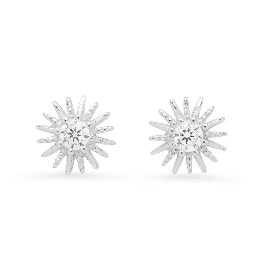 SUN STUDS, SILVER