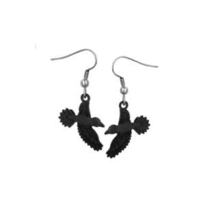 Sweet Lenore Raven Earrings