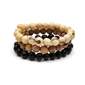 Tagua Stackable Bracelet Set - Neutral