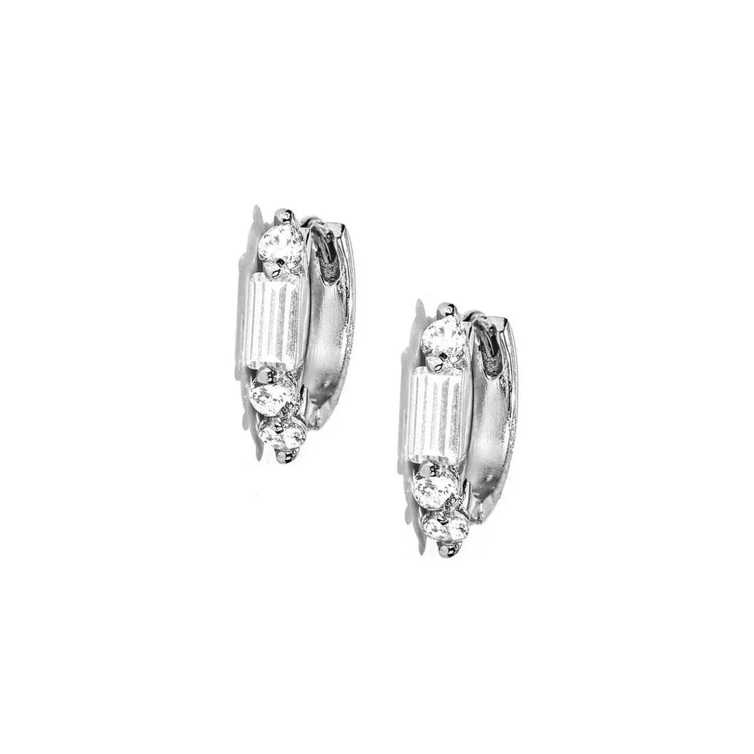 The Dramatic Daisy Huggie 925 Silver Earrings