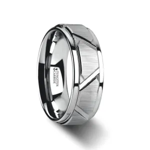 VESTIGE | Tungsten Ring Triangle Angle Grooves