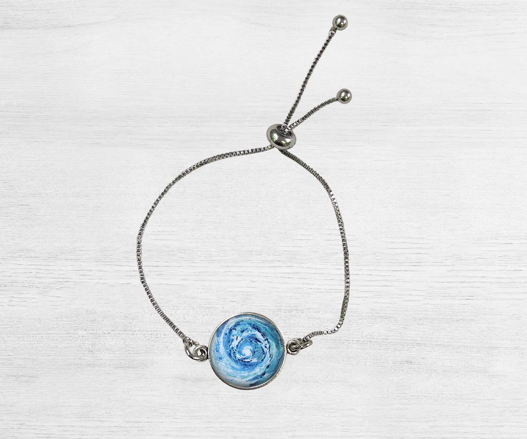 Wave Pendant Bracelet | Handmade Beach Jewelry