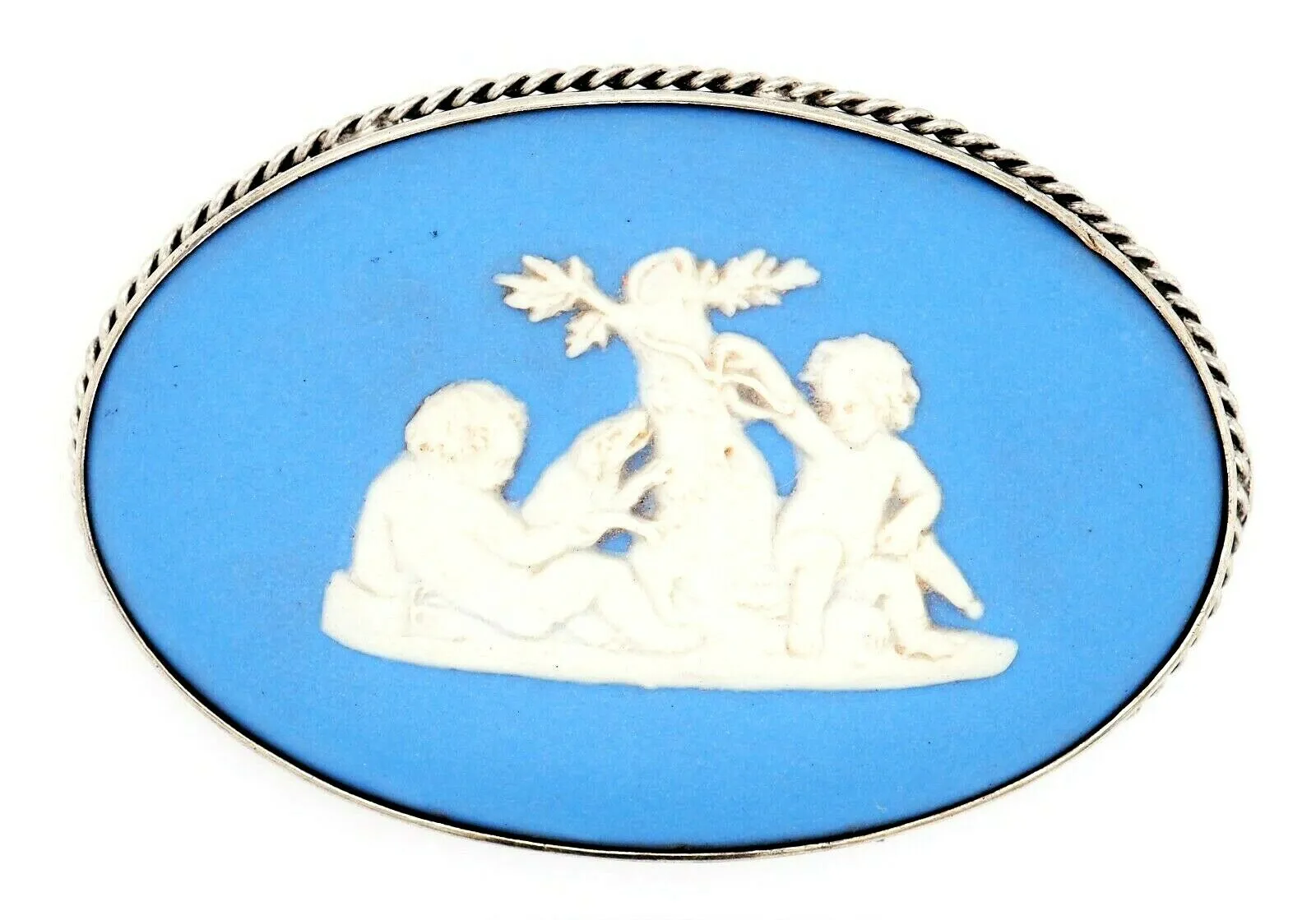 Wedgwood Sterling Silver Vintage Brooch - Made in England