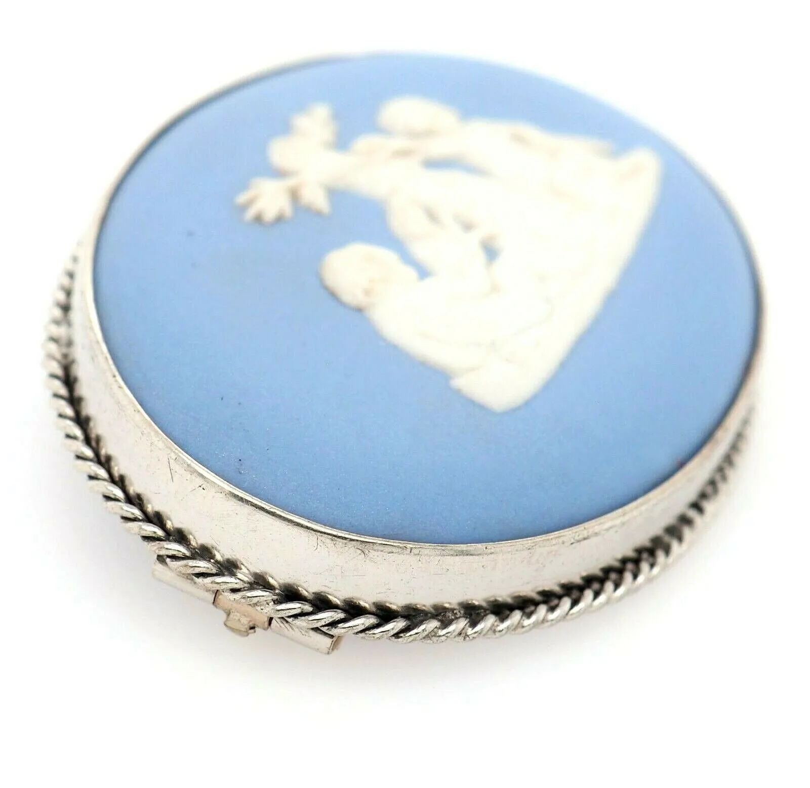 Wedgwood Sterling Silver Vintage Brooch - Made in England