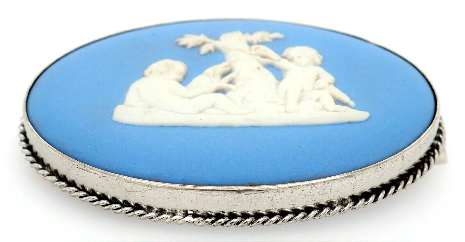 Wedgwood Sterling Silver Vintage Brooch - Made in England