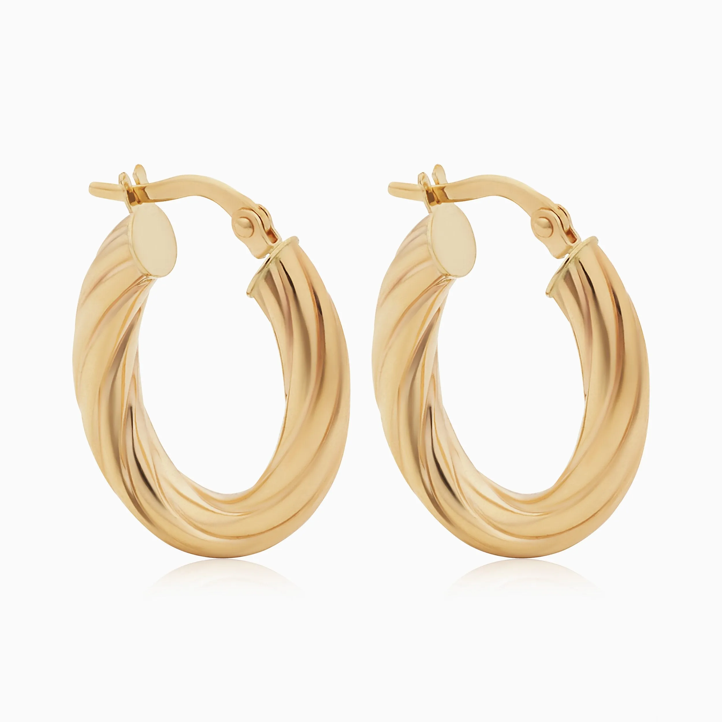 With a Twist Oval Hoops