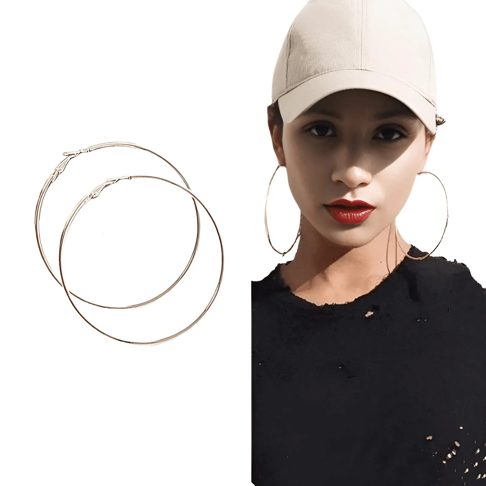 Women's Big Hoop Earrings - 4 Sizes Available!