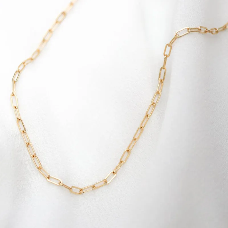 Women's Simple Single-layer Cross Chain Necklace